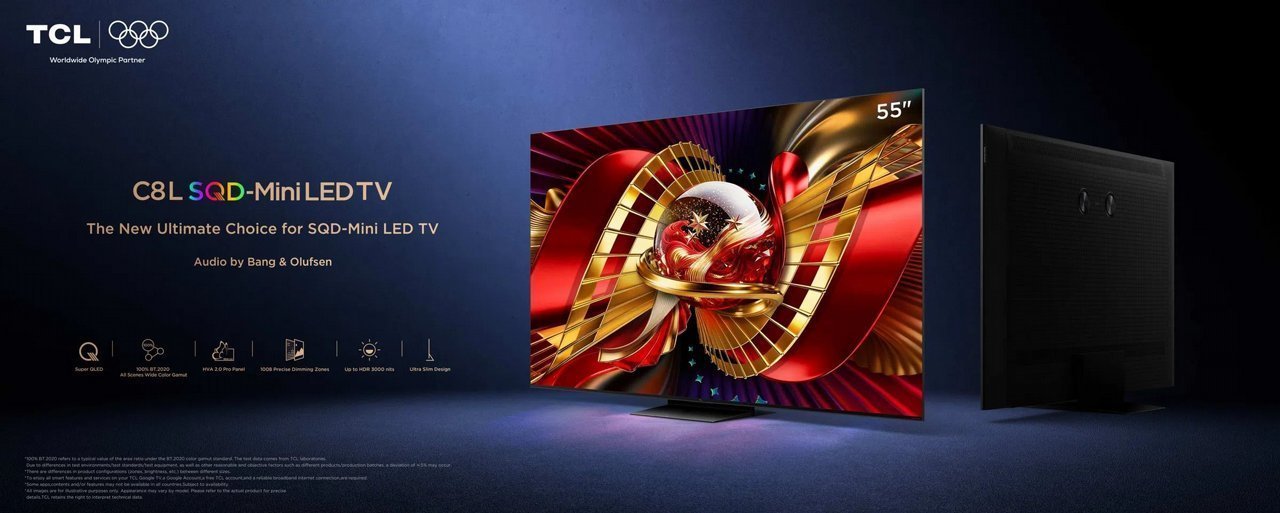 טלוויזיה חכמה TCL 98C8L מסך 98 אינץ' 4K SQD-Mini LED בקצב רענון 144Hz עם Google TV - יבואן רשמי – תמונה 8