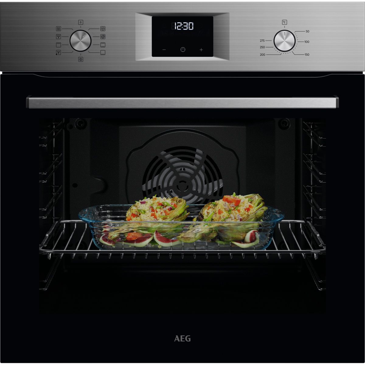 AEG ABU51291M - תנור בנוי 71 ליטר נירוסטה עם מערכת שבת מהדרין וטורבו אקטיבי | יבואן רשמי