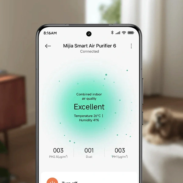 מטהר אוויר חכם שיאומי דור 6 - Xiaomi Mijia Smart Air Purifier 6 | יבואן רשמי-משלוח מהיר – תמונה 6