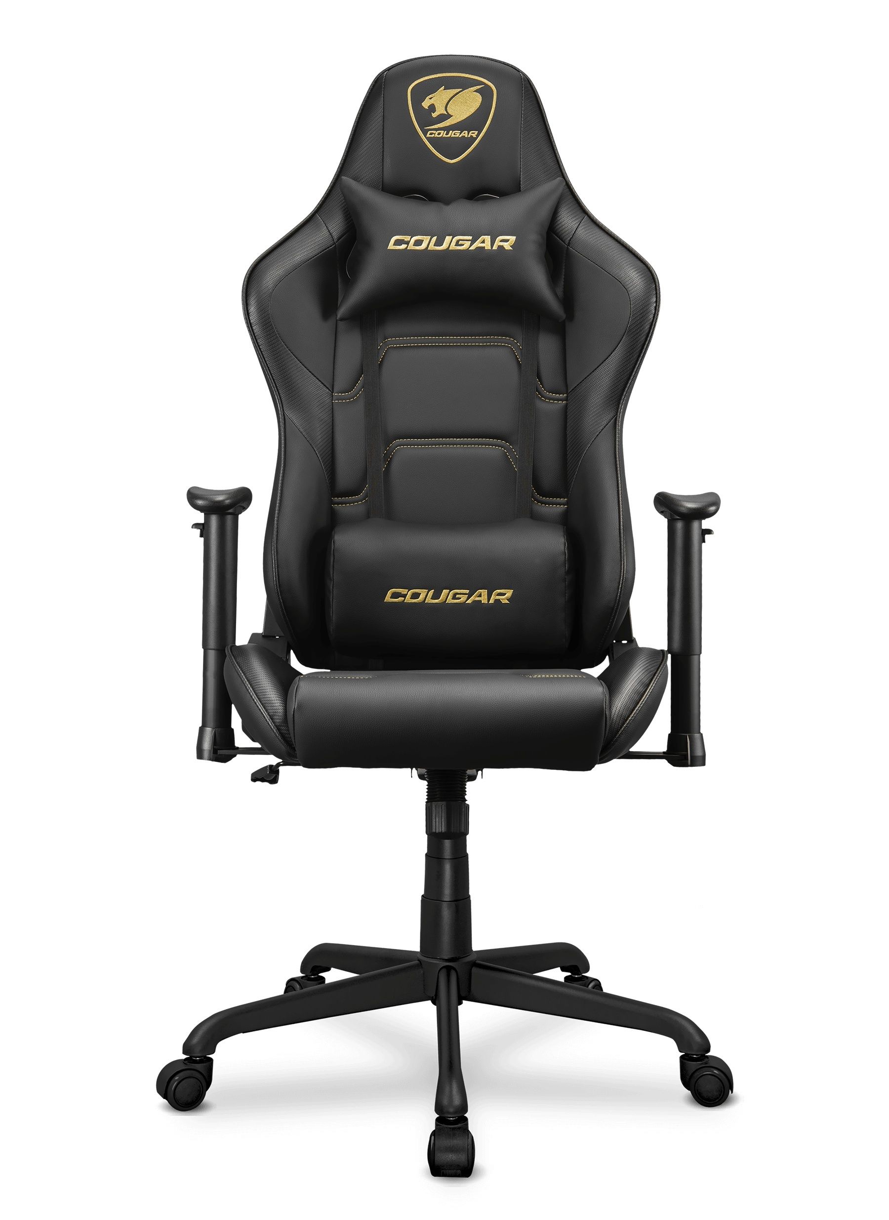 כיסא גיימינג COUGAR Armor Elite Royal בגימור זהב ושחור עם הטיה 160º ובוכנה Class 4 קוגר יבואן רשמי