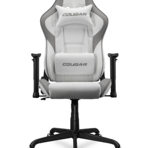 כיסא גיימינג COUGAR Armor Elite White בצבע לבן יוקרתי עם הטיה 160º ושלדת פלדה קוגר יבואן רשמי