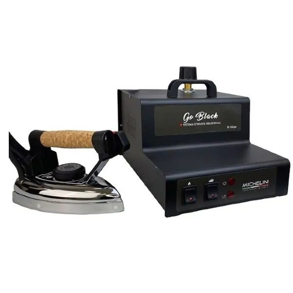 מגהץ קיטור MICHELINI B50GB מקיליני מקצועי Go Black עם דוד 2.3 ליטר לעבודה רציפה ומותאם לשימוש במי ברז - יבואן רשמי