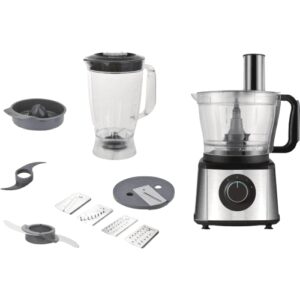 BELLERS BL-YF505K – מעבד מזון 1300W עם בלנדר בלרס כסוף למטבח מגוון | יבואן רשמי
