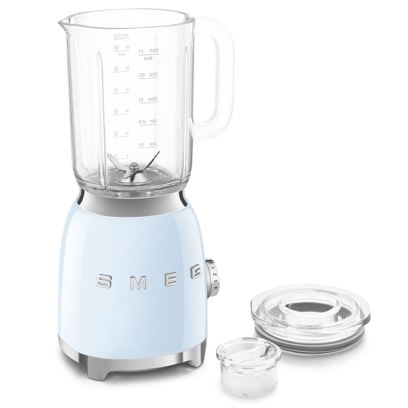 SMEG BLF03PBEU – בלנדר רטרו 800W עם קנקן Tritan בנפח 1.5 ל' סמג בצבע כחול – תמונה 2