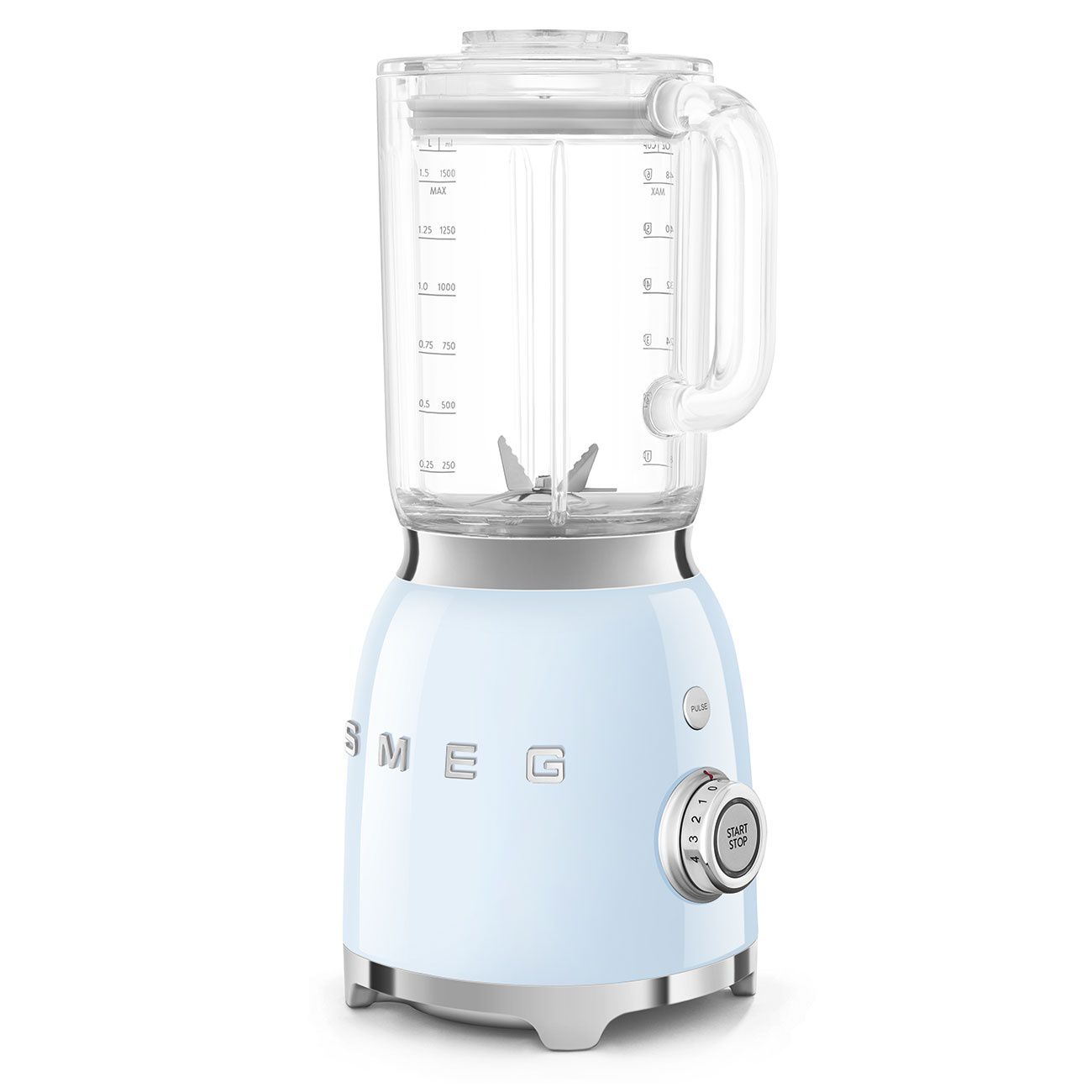 SMEG BLF03PBEU – בלנדר רטרו 800W עם קנקן Tritan בנפח 1.5 ל' סמג בצבע כחול – תמונה 3