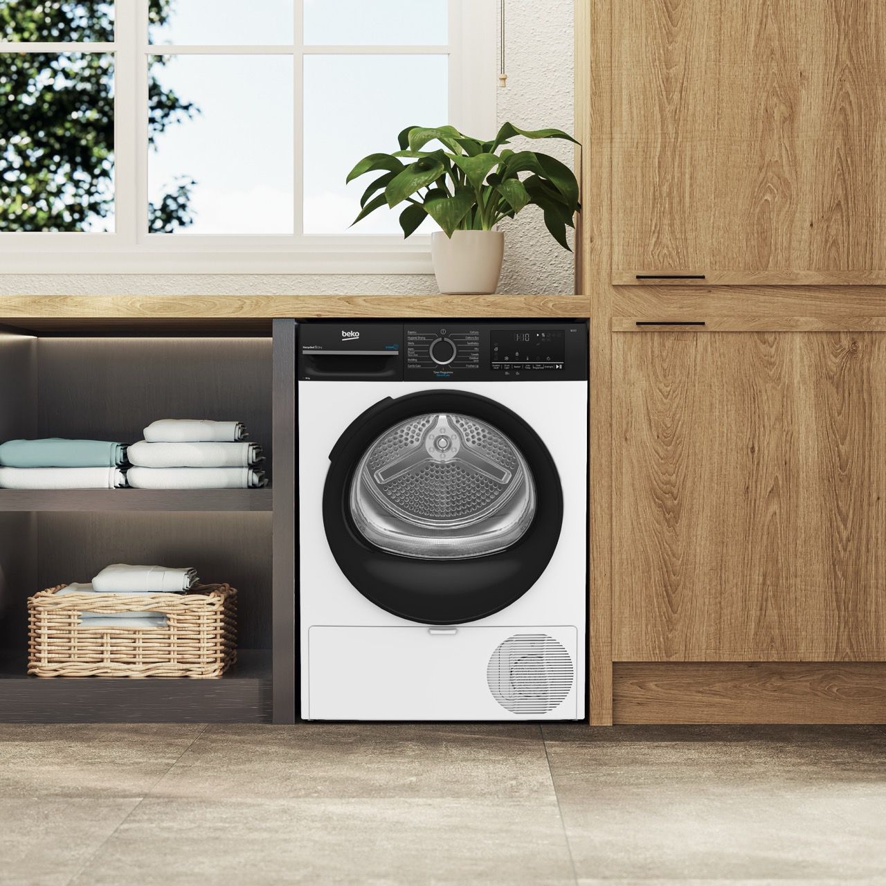 Beko BM3T41025W מייבש כביסה 10 ק"ג בקו Heat-Pump קונדנסור ללא צינור עם משאבת חום וטיפול בקיטור - יבואן רשמי – תמונה 9