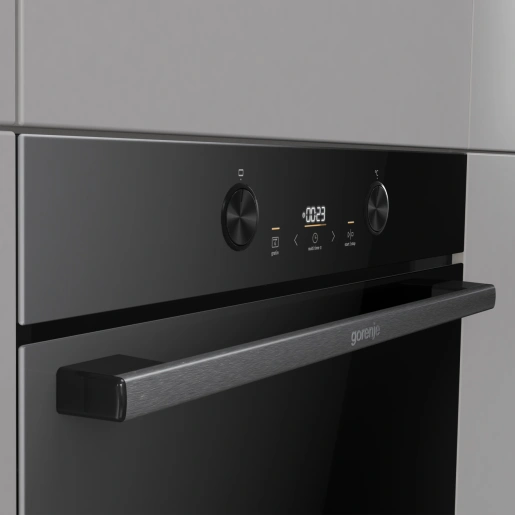 תנור בנוי Gorenje גורניה דגם BOS6737E05DBG נפח 77 ליטר עם תוכנית פיצה 300°C ודלת קרה | משלוח מהיר – תמונה 2