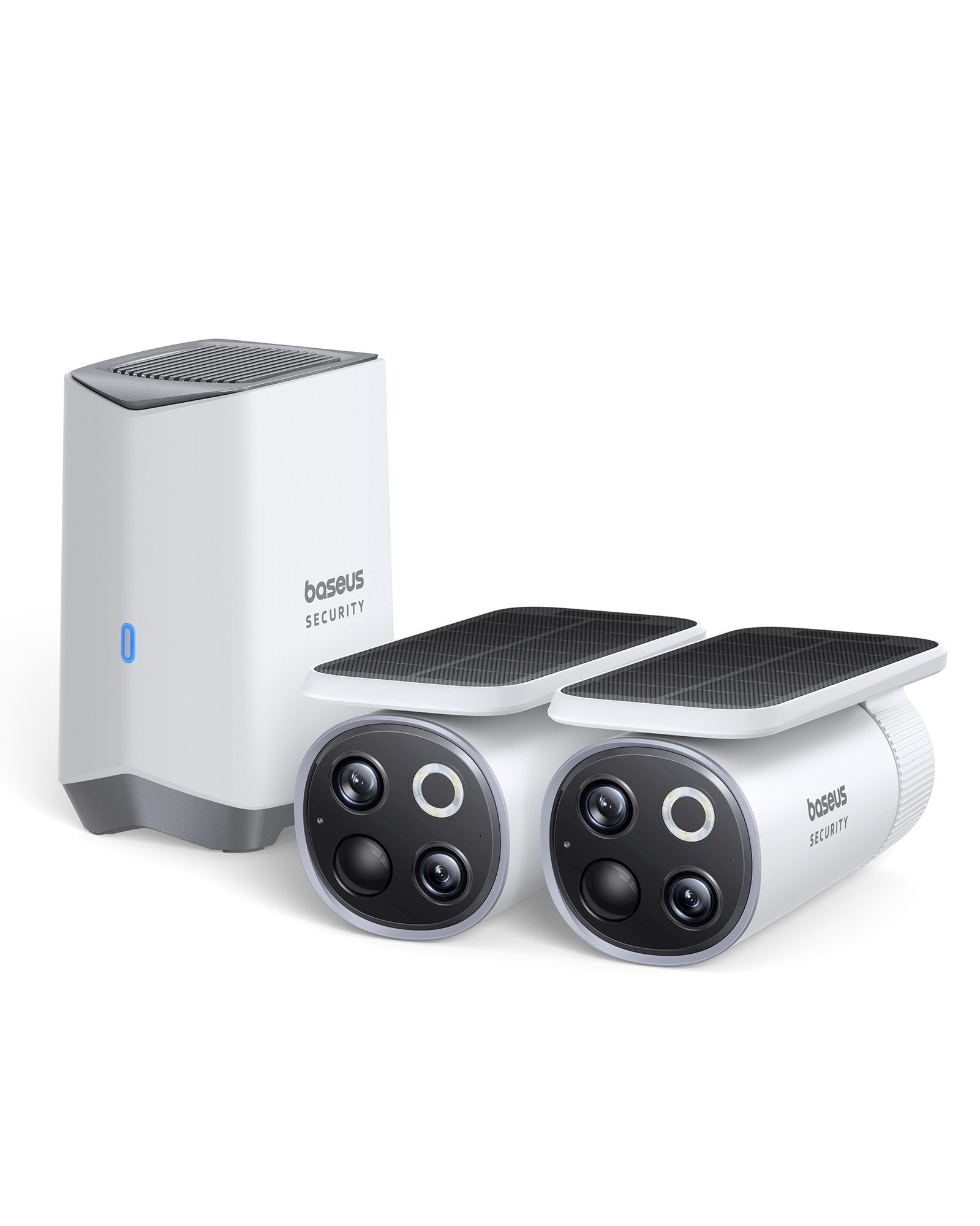 Baseus Security S1 Pro Outdoor Dual Camera 3K זוג מצלמות אבטחה סולאריות אלחוטיות WIFI - יבואן רשמי