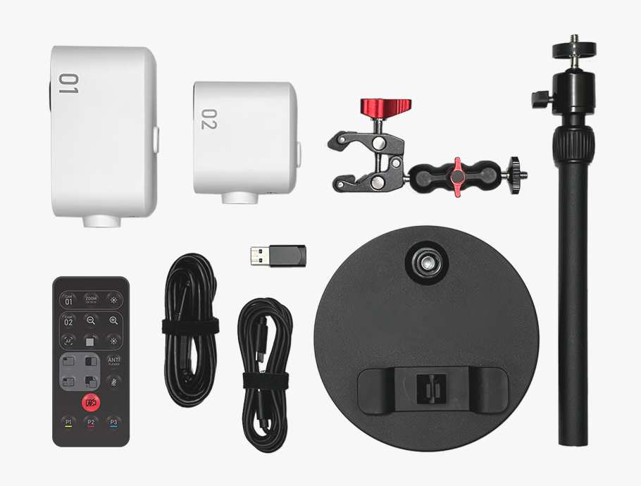 מצלמת רשת כפולה Creative Project Watcher 4K קריאייטיב עם זום אופטי ושלט - יבואן רשמי – תמונה 10