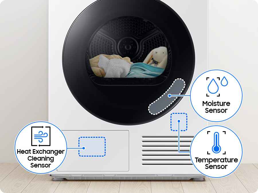 Samsung DV90DB7845GE – מייבש כביסה 9 ק"ג Heat Pump עם AI Dry ודלת דו-כיוונית | יבואן רשמי – תמונה 7