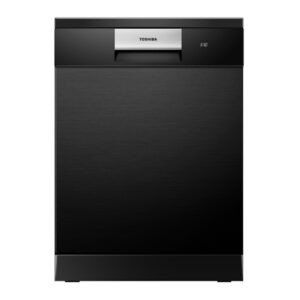 מדיח כלים רחב Toshiba DW-14F6ME-B-IL טושיבה 60 ס"מ נירוסטה שחורה עם 14 מערכות כלים ושליטה מהנייד ב-WIFI יבואן רשמי