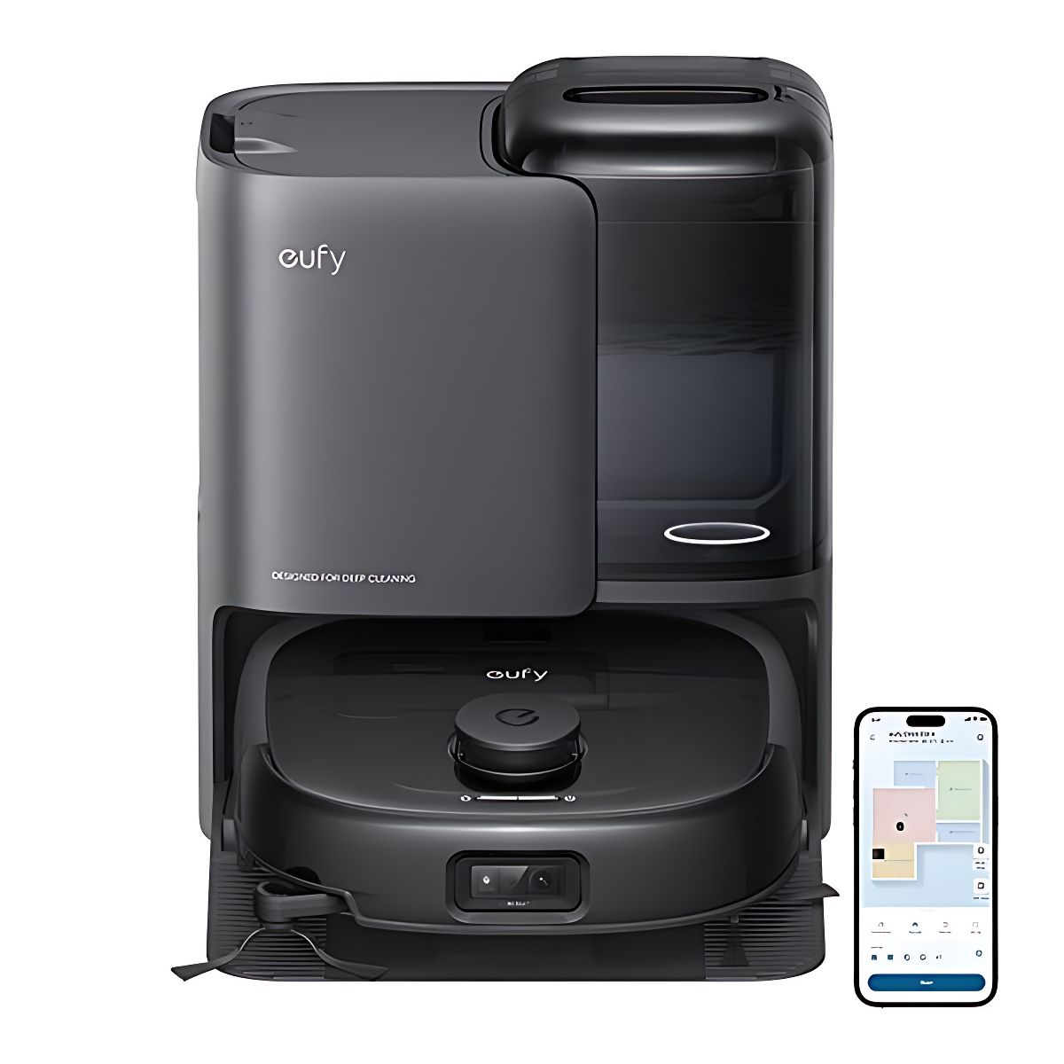 שואב אבק רובוטי שוטף eufy Robot Vacuum Omni E25 – תחנת All-in-One עם שאיבה 20,000Pa - יבואן רשמי | משלוח מהיר – תמונה 7