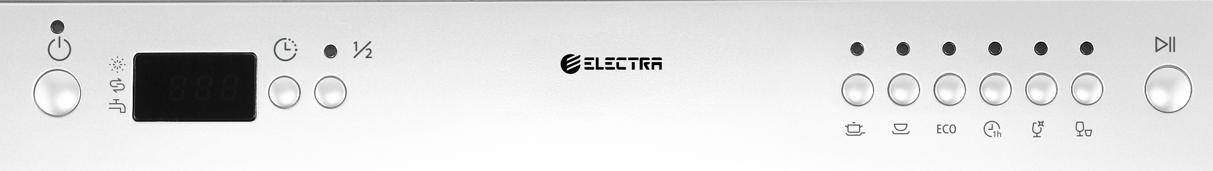 מדיח כלים רחב 12 מערכות כלים Electra EL2006W - גימור לבן אחריות ע