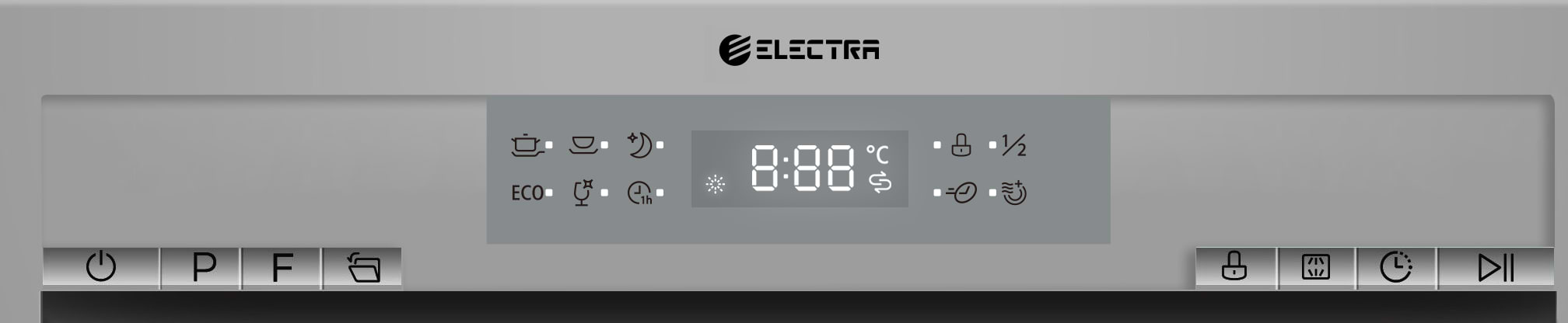 מדיח כלים צר 9 מערכות כלים Electra EL5006S - גימור כסוף אחריות ע