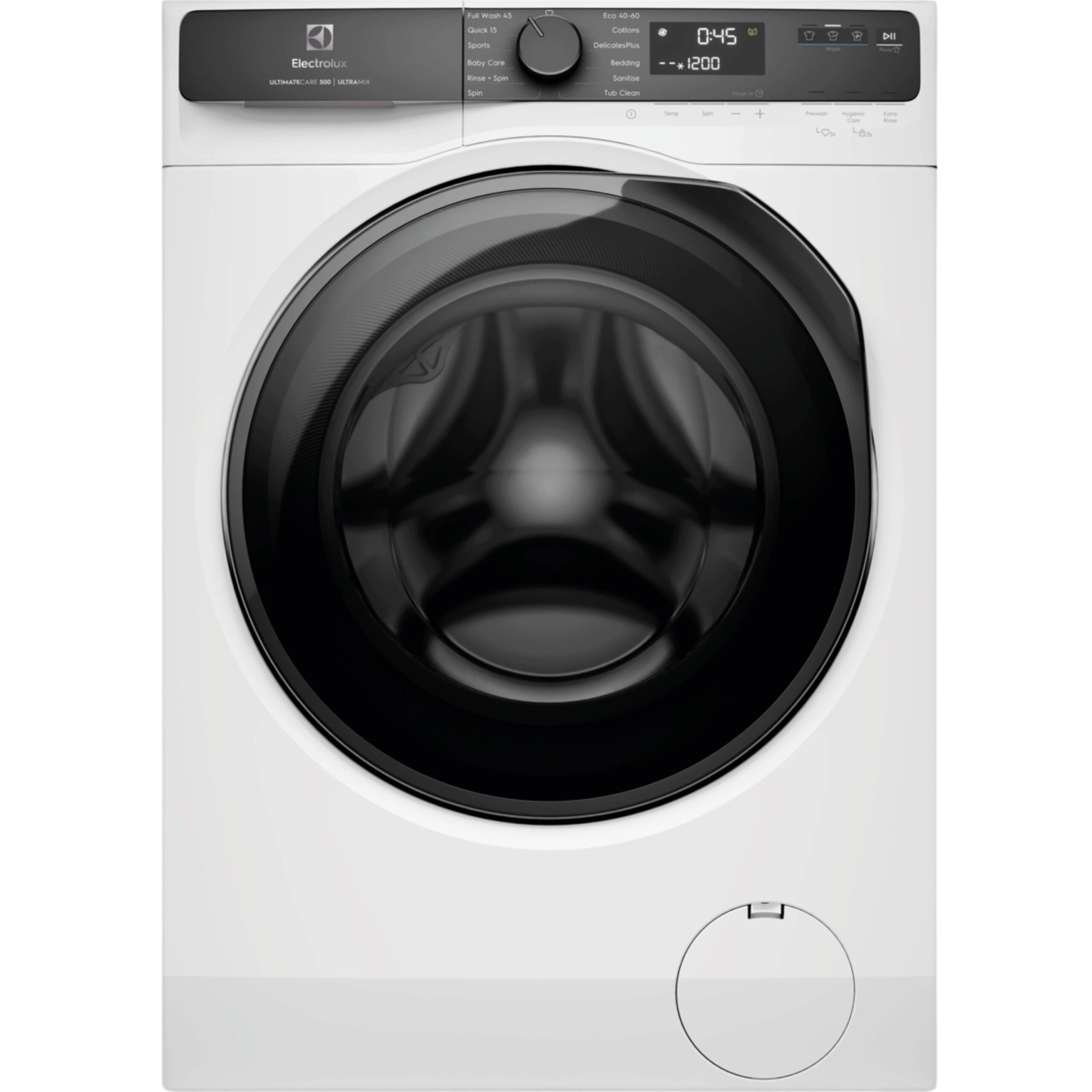 Electrolux EWF1023P5WC - מכונת כביסה 10 ק"ג פתח חזית לבנה-שחורה 1200 סל"ד | יבואן רשמי – תמונה 4