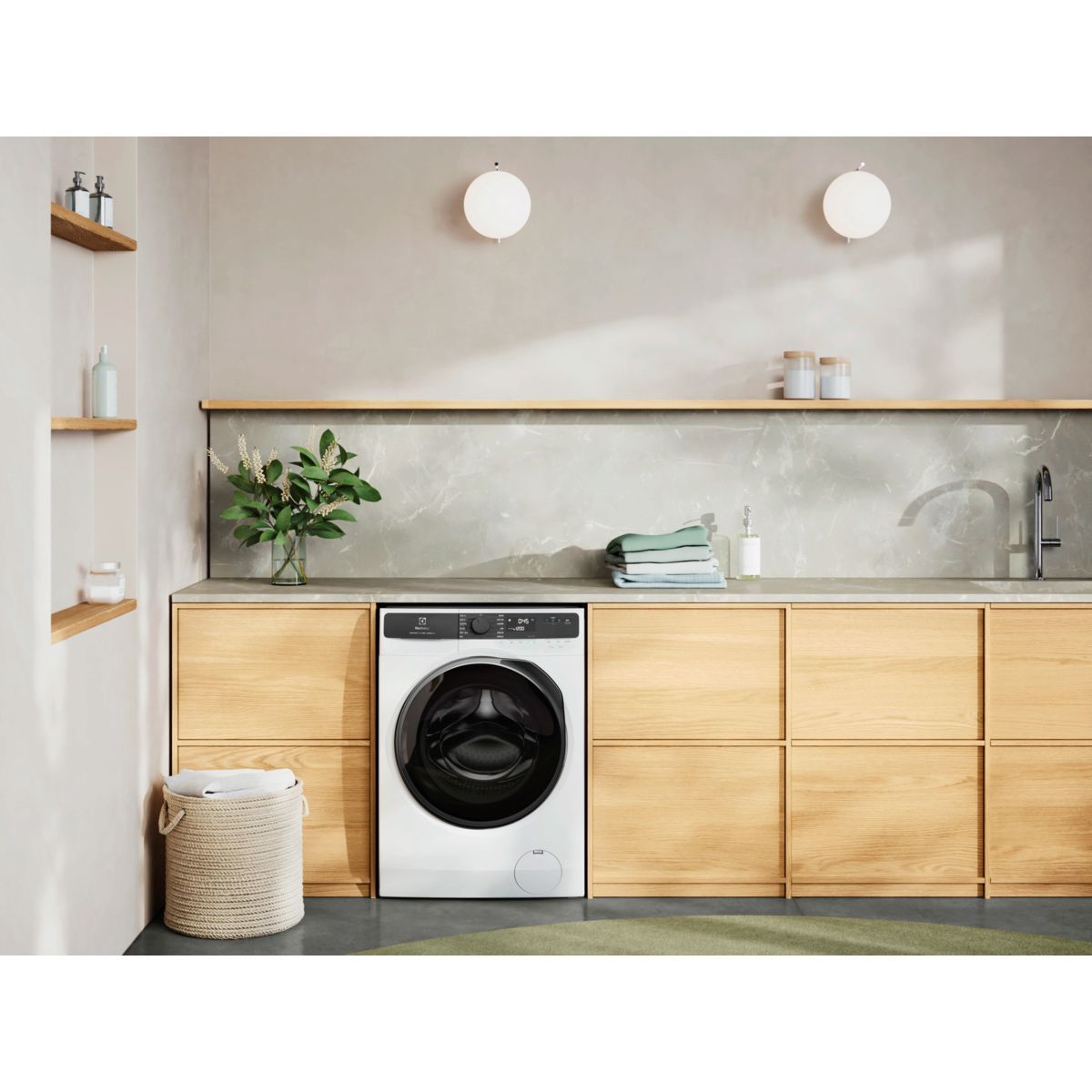 Electrolux EWF1023P5WC - מכונת כביסה 10 ק"ג פתח חזית לבנה-שחורה 1200 סל"ד | יבואן רשמי – תמונה 5