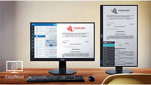 מצב EasyRead לחוויית קריאה כמו מנייר