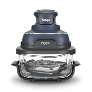 מערכת בישול וטיגון באוויר Ninja CRISPi FN101EUGY נינג'ה מזכוכית בנפח 3.8 ליטר כולל 3 שנות אחריות | יבואן רשמי-משלוח מהיר