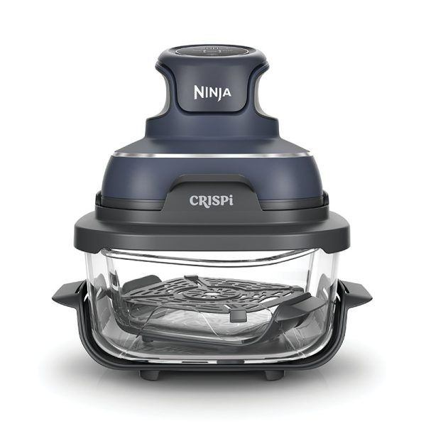 מערכת בישול וטיגון באוויר Ninja CRISPi FN101EUGY נינג'ה מזכוכית בנפח 3.8 ליטר כולל 3 שנות אחריות | יבואן רשמי-משלוח מהיר