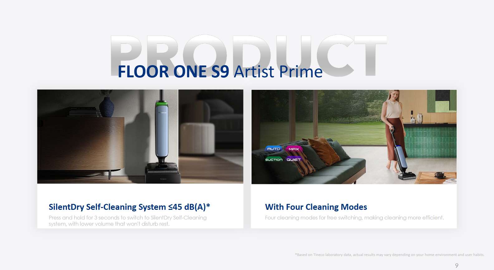 Tineco FLOOR ONE S9 Artist Prime שואב שוטף אלחוטי טינקו 22000Pa עם ניקוי עצמי – תמונה 10