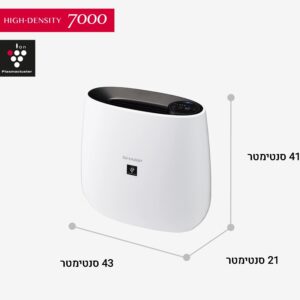 SHARP FP-J30-W מטהר אוויר שארפ לטיהור חדרים קטנים עד 23 מ"ר - צבע לבן | יבואן רשמי