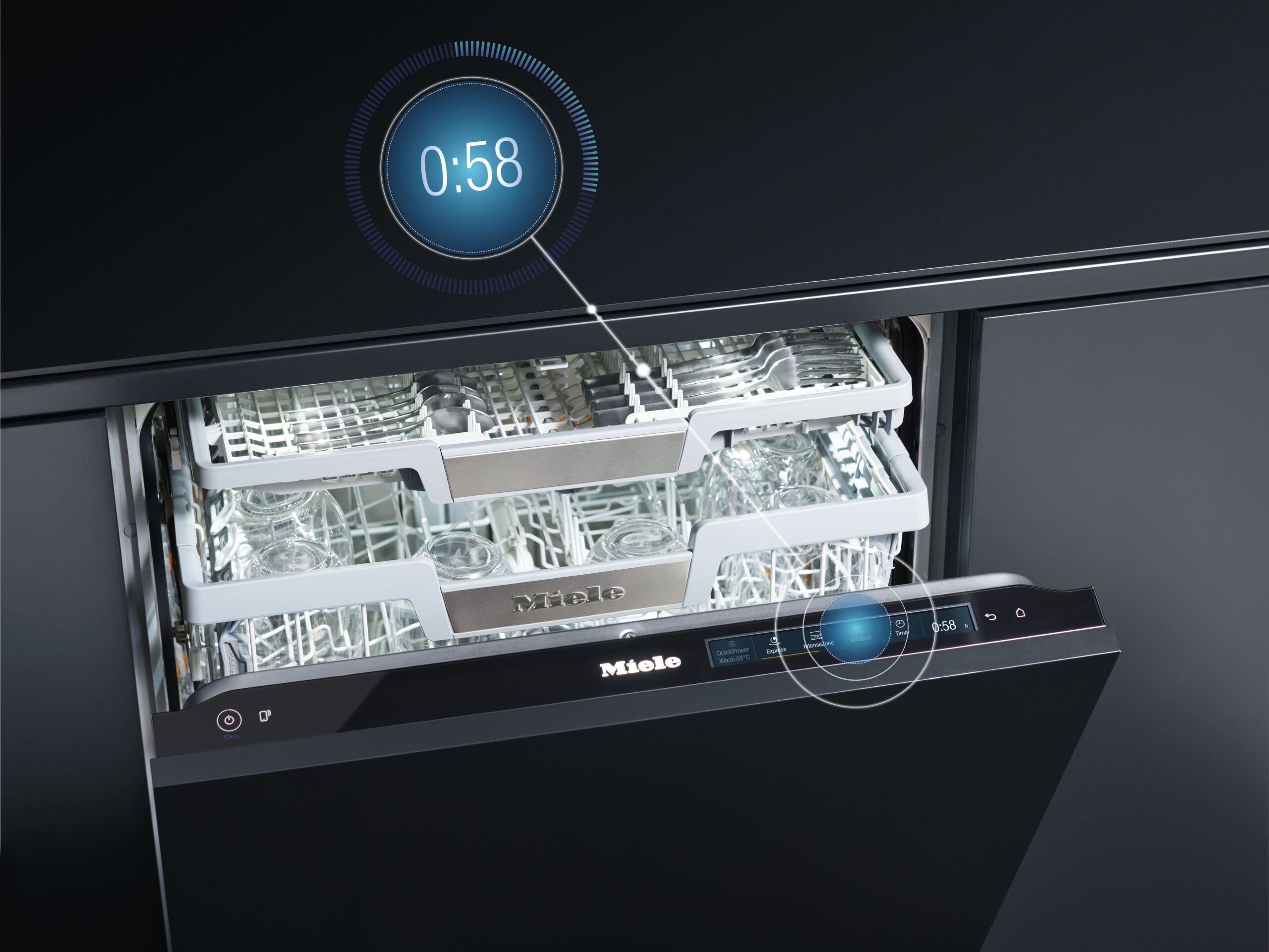 מדיח כלים אינטגרלי מלא Miele G5150 SCVI - עם 14 מערכות כלים QuickPowerWash | יבואן רשמי-משלוח מהיר – תמונה 7