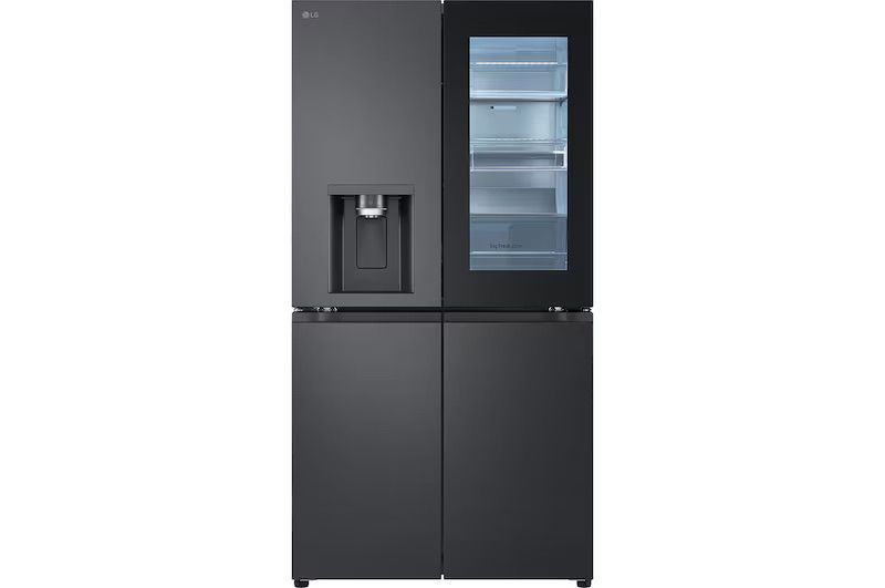 LG GMG960 – מקרר 4 דלתות נפח ענק 638 ליטר עם נוק נוק, בר מים וקרח | שחור מט | משלוח מהיר – תמונה 4