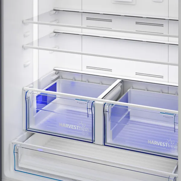 BEKO GN1406226XBR מקרר 4 דלתות מקפיא תחתון בקו 572 ליטר NeoFrost נירוסטה מושחרת עם מצב שבת - יבואן רשמי | משלוח מהיר – תמונה 3