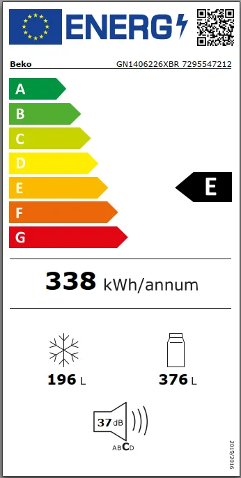 BEKO GN1406226XBR מקרר 4 דלתות מקפיא תחתון בקו 572 ליטר NeoFrost נירוסטה מושחרת עם מצב שבת - יבואן רשמי | משלוח מהיר – תמונה 4