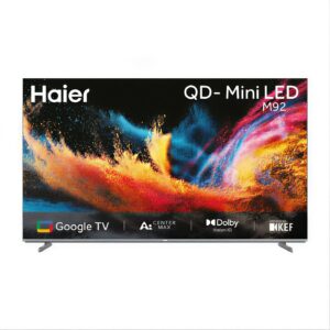 HAIER H65M92FUX - טלוויזיה חכמה 65״ QD-Mini LED 4K 144Hz Google TV | יבואן רשמי