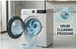 מכונת כביסה Gorenje HAI1 בנפח 10.5 ק"ג עם מנוע אינוונטר 1400 סל"ד גורנייה ברוחב 60 ס"מ צבע לבן – תמונה 4
