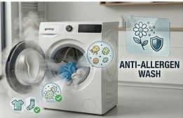 מכונת כביסה Gorenje HAI1 בנפח 10.5 ק"ג עם מנוע אינוונטר 1400 סל"ד גורנייה ברוחב 60 ס"מ צבע לבן – תמונה 5