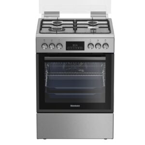 תנור משולב כיריים גז Blomberg HGN8435X נירוסטה 65 ליטר ברוחב 60 ס"מ טורבו אקטיבי | יבואן רשמי-משלוח מהיר