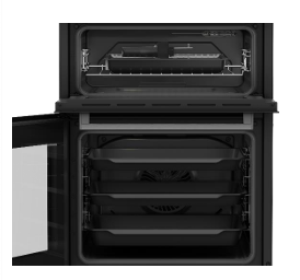 תנור משולב כיריים Beko KFDM6126BX בקו 60 ס"מ דו תאי נירוסטה 110 ליטר עם 4 מבערי גז ופלטת שבת | יבואן רשמי-משלוח מהיר – תמונה 2