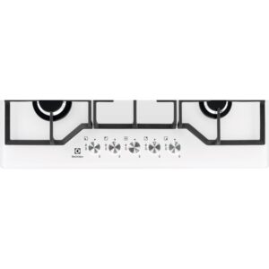 Electrolux KGG75362W - כיריים גז 5 להבות בעיצוב זכוכית לבנה יוקרתי | יבואן רשמי