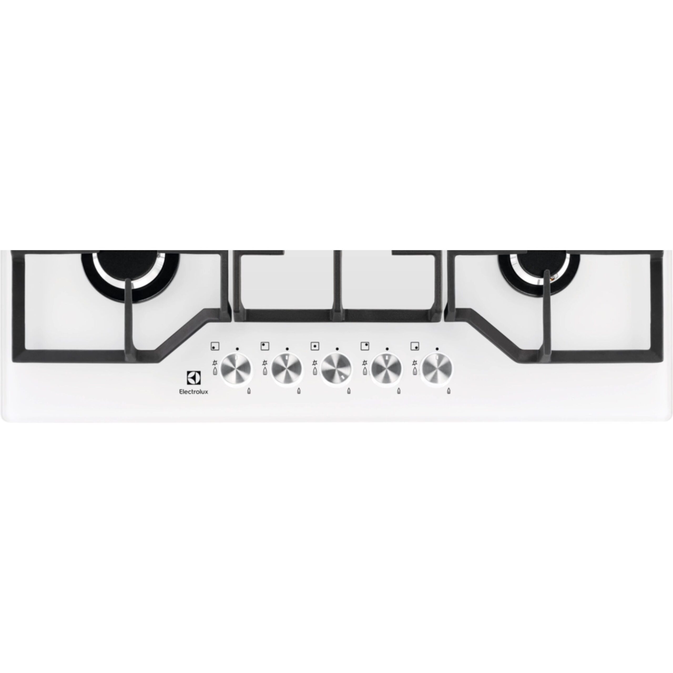 Electrolux KGG75362W - כיריים גז 5 להבות בעיצוב זכוכית לבנה יוקרתי | יבואן רשמי