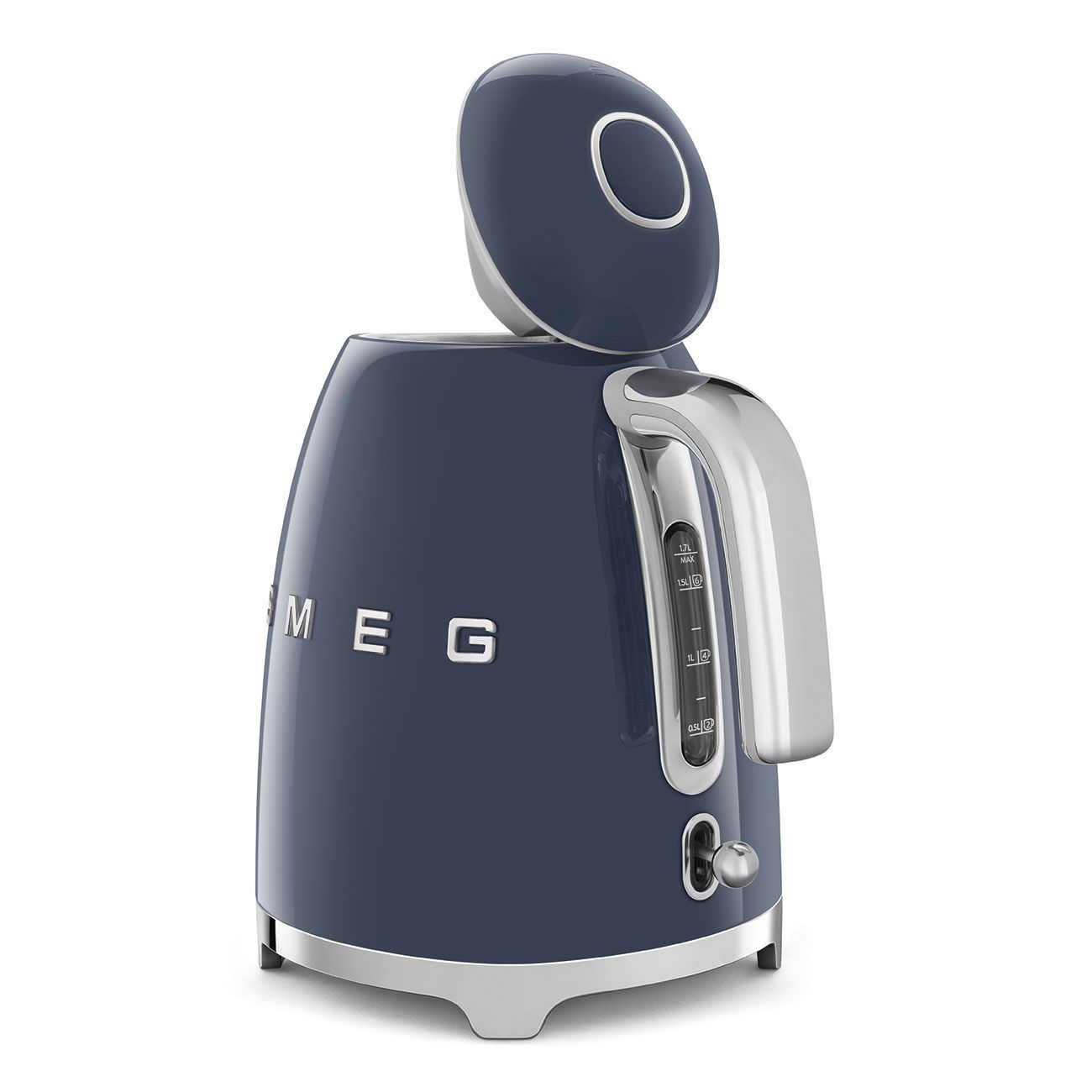 SMEG KLF03NBEU - קומקום חשמלי סמג בעיצוב רטרו איטלקי 1.7 ליטר 2400W כחול נייבי | משלוח מהיר – תמונה 6