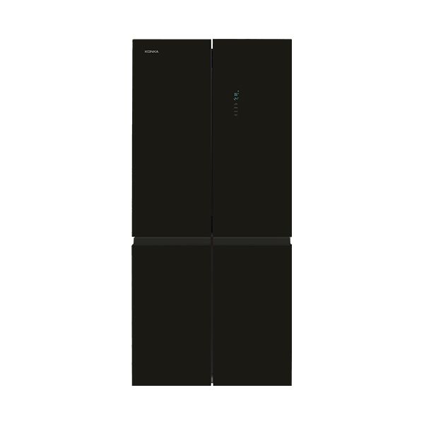 KONKA KRF-480W- מקרר 4 דלתות קונקה 475 ליטר זכוכית שחורה | יבואן רשמי