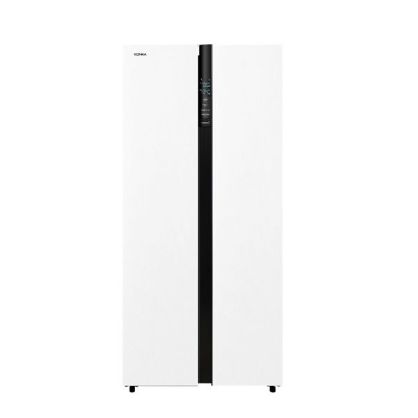 KONKA KRF-600WG- מקרר דלת לצד דלת קונקה 584 ליטר בגימור זכוכית לבנה | יבואן רשמי