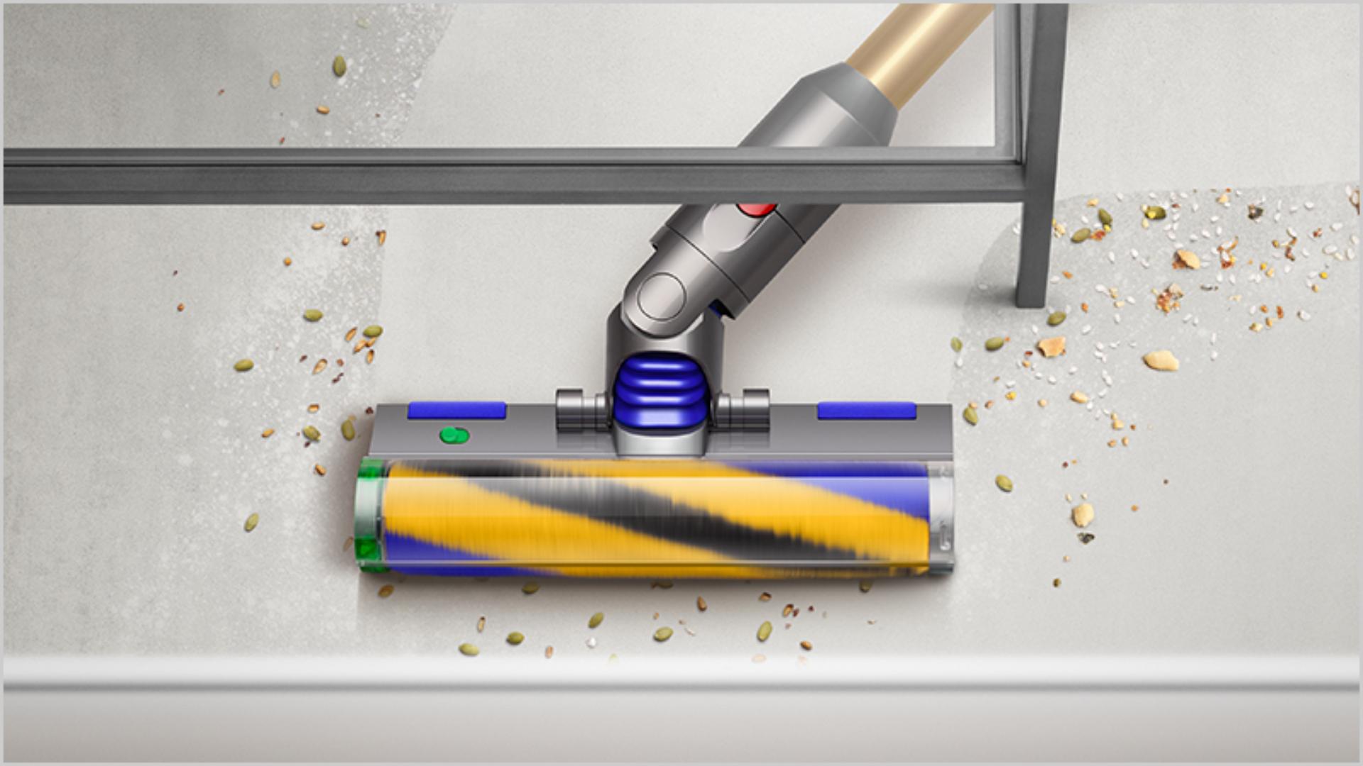 שדרוג לחווית ניקיון מתקדמת עם שואב האבק Dyson דגם V15 Detect Absolute. טכנולוגיה מתקדמת, סינון HEPA, עוצמת שאיבה חזקה ותכונות חדשניות לבית נקי ומטופח מברשת פלאפי ™Laser Slim Fluffy מגלה חלקיקי אבק