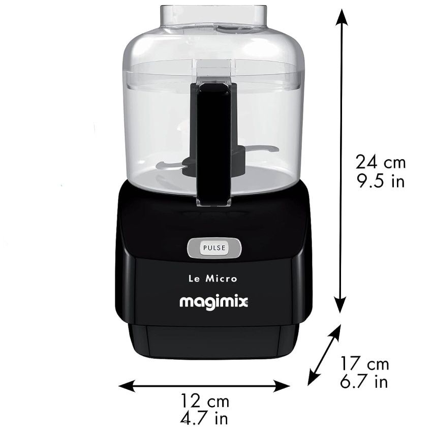 Magimix Le Micro - קוצץ מזון מיני קומפקטי ועוצמתי בצבע שחור | יבואן רשמי – תמונה 2