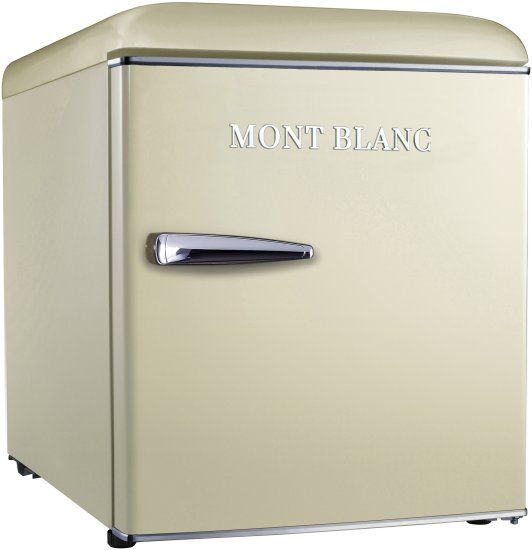 מקרר משרדי קטן Mont Blanc MBR-90DF-BEJ מונט בלנק רטרו בז' 46 ליטר עם מקפיא שקט במיוחד - יבואן רשמי – תמונה 2