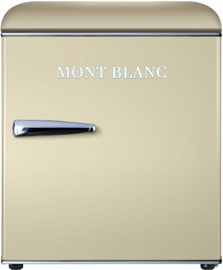 מקרר משרדי קטן Mont Blanc MBR-90DF-BEJ מונט בלנק רטרו בז' 46 ליטר עם מקפיא שקט במיוחד - יבואן רשמי – תמונה 3