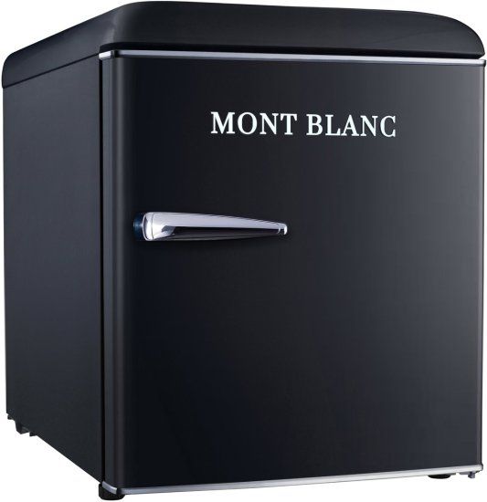 מקרר משרדי קטן Mont Blanc MBR-90DF-BLK מונט בלנק רטרו שחור 46 ליטר עם מקפיא שקט במיוחד - יבואן רשמי – תמונה 2