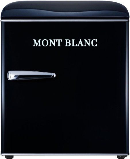 מקרר משרדי קטן Mont Blanc MBR-90DF-BLK מונט בלנק רטרו שחור 46 ליטר עם מקפיא שקט במיוחד - יבואן רשמי – תמונה 3