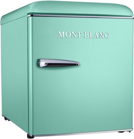 מקרר משרדי קטן Mont Blanc MBR-90DF-PS מונט בלנק רטרו ירוק פיסטוק 46 ליטר עם מקפיא שקט - יבואן רשמי – תמונה 2