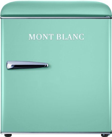 מקרר משרדי קטן Mont Blanc MBR-90DF-PS מונט בלנק רטרו ירוק פיסטוק 46 ליטר עם מקפיא שקט - יבואן רשמי – תמונה 3