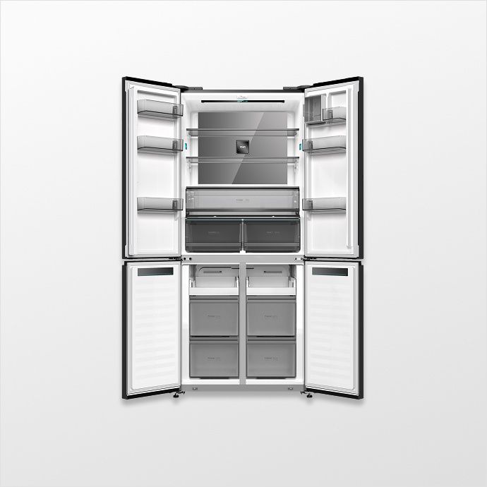 CHiQ MC-R4533MB – מקרר 4 דלתות 510 ליטר שחור מט NoFrost עם מקפיא תחתון | יבואן רשמי