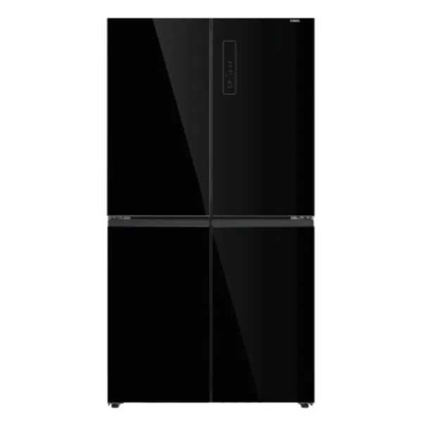 CHiQ MC-R4614GB – מקרר 4 דלתות 601 ליטר זכוכית שחורה יוקרתית עם מקפיא תחתון, NO FROST ותא Flexi-Room | יבואן רשמי