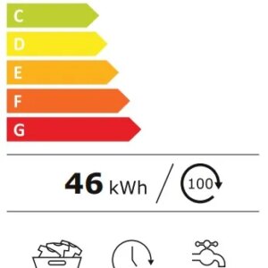CHiQ MC-W810W – מכונת כביסה 10 ק״ג פתח קדמי עם קיטור, מנוע אינוורטר ותפעול חכם | יבואן רשמי